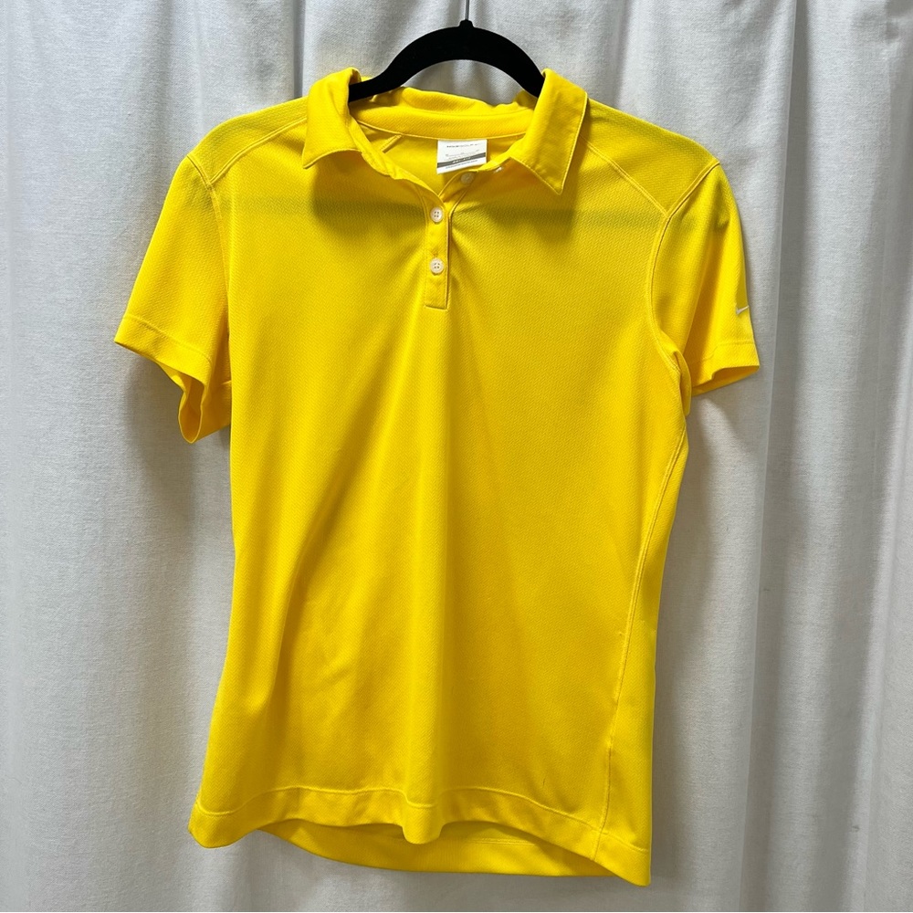Like New Nike Yellow Golf Shirt - Medium